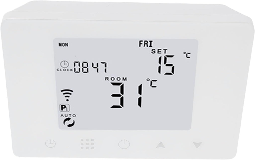 Smart Temperature Controller, WiFi APP Control Digital Display Thermostat with Wall Mounted Design, for Home Office Hotel