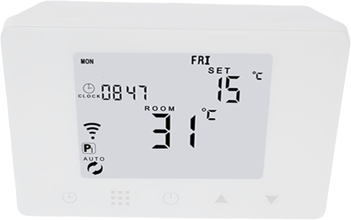 Smart Temperature Controller, WiFi APP Control Digital Display Thermostat with Wall Mounted Design, for Home Office Hotel