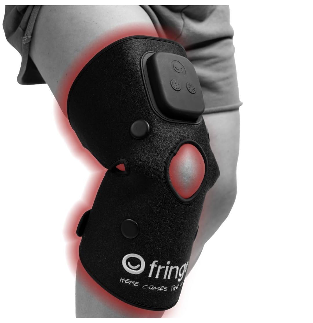 Fringe Red Light Therapy Wrap for Elbow, Knee, Foot & Ankle, Both Red 660nm and Infrared Light 850nm, 360 LED, Sports Recovery