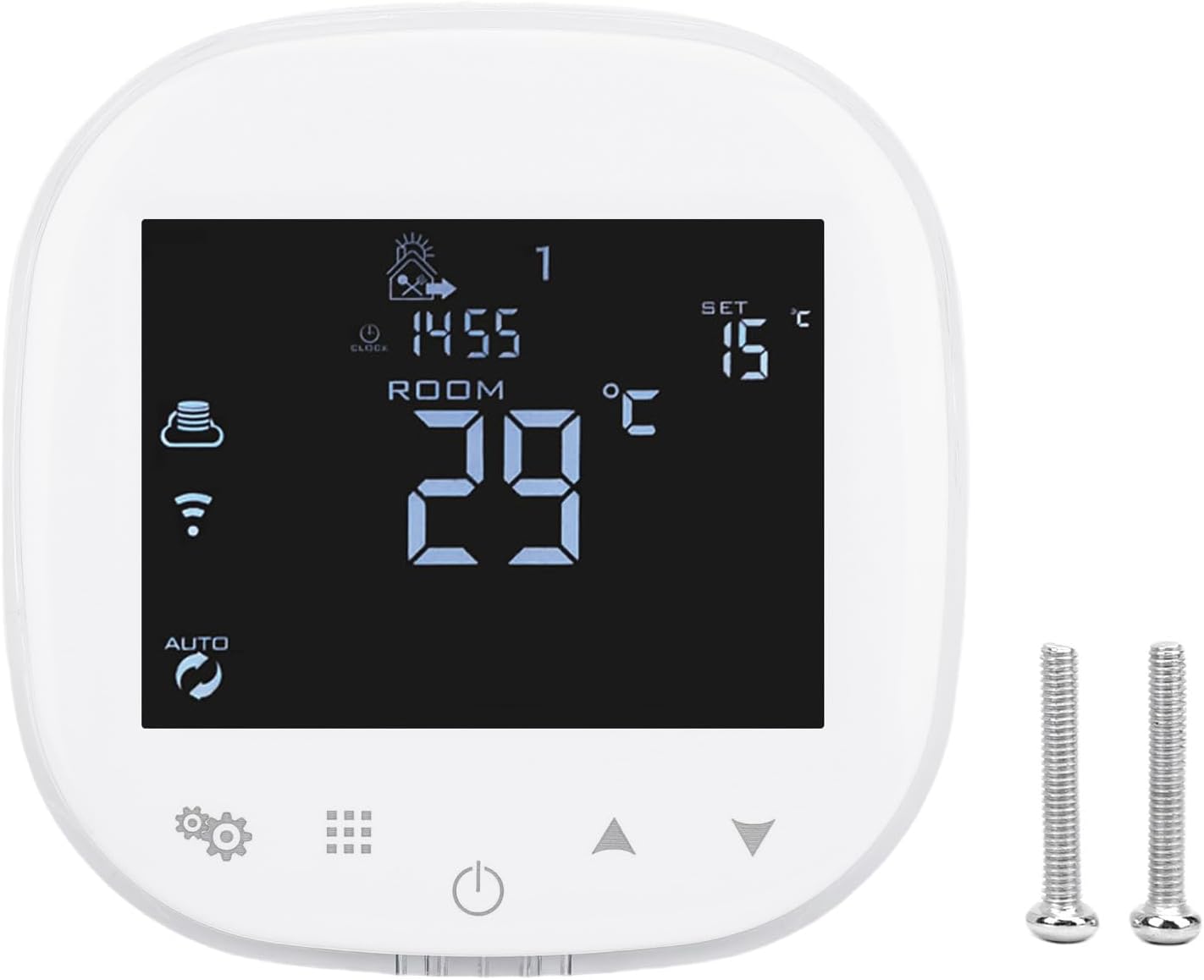 Heating Temperature Controller WiFi APP Control Wall Mount Thermostat for Boiler White