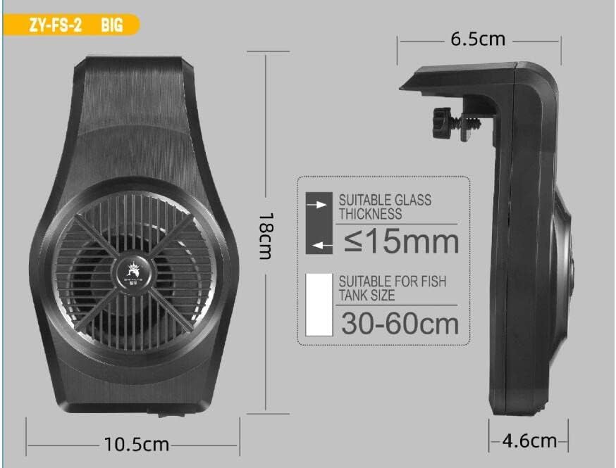 LONDAFISH Aquarium Chillers Aquarium Fan Fish Tank Cooling Fan System for Salt Fresh Water (ZY-FS-2)