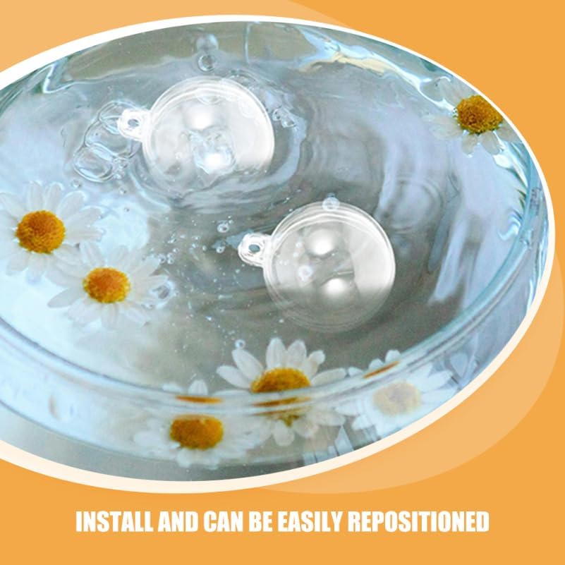 Mipcase Aquarium Floating Decorations 10pcs Abs 3cm Round Bubble Ornaments for Fish Tank and Home Decor