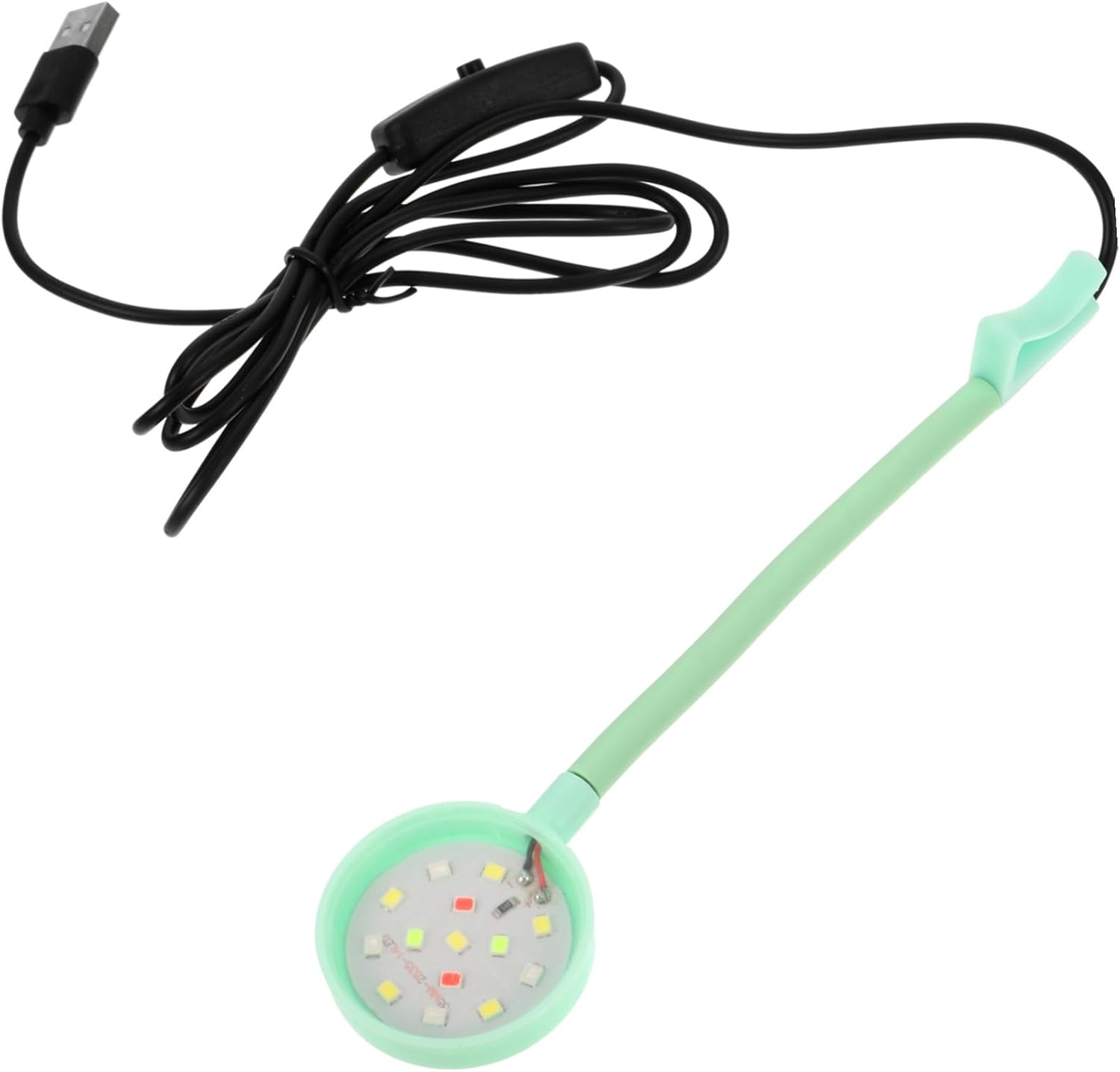 jojofuny Compact Clip-Type Aquarium Lamp USB LED Fish Tank Light for Planted Tanks Design with Easy Installation and Heat Dissipation Suitable for Small Fish Bowls
