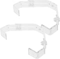 2Pcs Adjustable Aquarium Light Bracket Clips Metal Lamp Fixing Holder for Glass Terrariums Reptile Lamp Stand Claw for Secure Lighting Mount