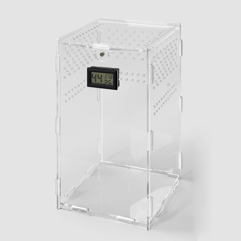 Reptiles Feeding Box Breeding Case Acrylic Terrariums Clear Habitat for Lizards Pet Centipedes Reptiles Terrariums