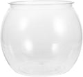 Clear Round Fish Bowl: 7.86X6.68in Plastic Aquarium Tank for Small Fish Or Turtles - Aquarium Tank for Goldfish - Transparent Round Betta Container Easy to Clean