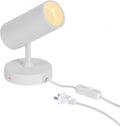 Aisilan LED Plug in Spotlight Adjustable Angle CRI 97 On/Off Switch Desk or Wall Mount Uplight Spot for Plants Loft Gallery Bedroom Floor Background Warm White 12W COB Chip
