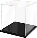 Acrylic Display Case for Collectibles Assemble Clear Acrylic Boxes for Display Thickened Glass Case for Lego Figures Doll Hobby Toys (9x9x9 inch; 23x23x23 cm)