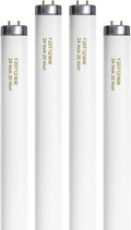 F20T12/WW 20 Watt Soft Warm White, T12 Fluorescent Tube Light Bulb 20W 24 Inch, 2Ft F20T12/DSW/RP Replacement for F20T12 F20T12KB/ECO/RVL F20T12KB/ECO F20T12/SPX30 1250Lm G13 4 Count