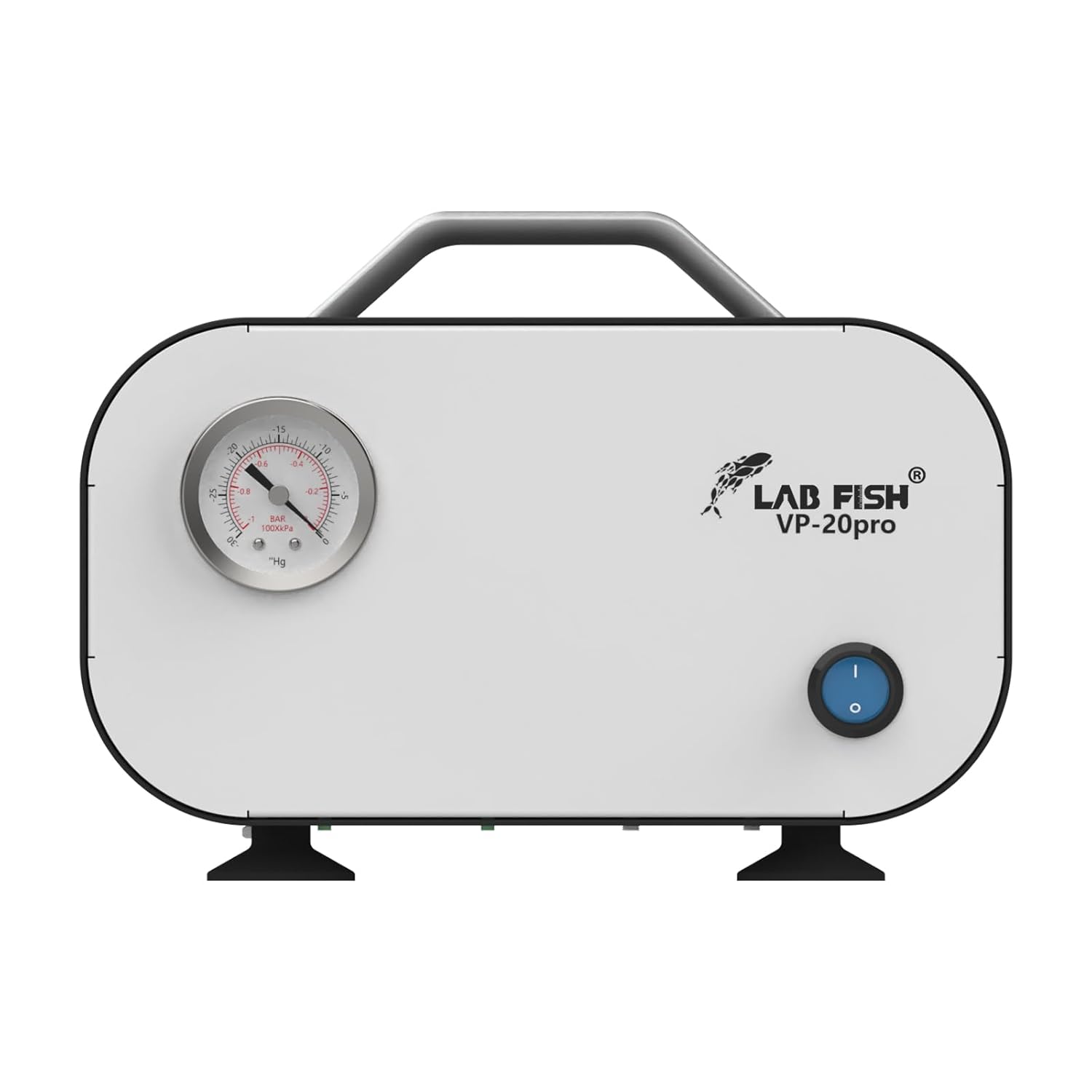 LAB FISH Adjustable Pressure Vacuum Pump 20L/min Portable Oilless Diaphragm Vacuum Filtration W/Rubber Tube Negative Pressure,110V-220V