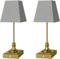 Rechargeable LED Table Lamps with Stepless Touch Control,Golden Cordless Lamp for Living Room&Bedside&Patio&Shower,Small Desk Lamp(6000mAH Battery),2 Pack for Home Decor,Best Gifts for Family