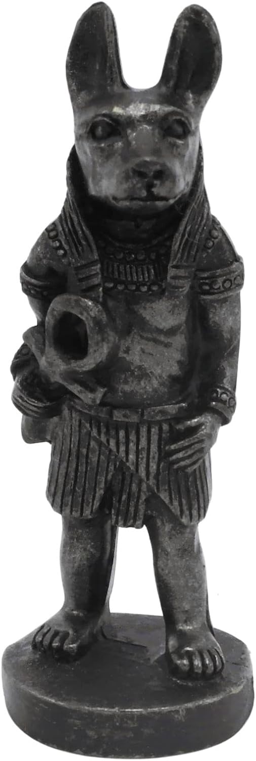 Anubis Ancient Egypt Aquarium Fish Tank Decorations Reptile Turtle Lizard Spider Tanks Terrarium Egyptian Sculpture Figurine Statue Décor Ornament Pet