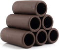 Norgail Handmade Brown Ceramic Shelters - Shrimp Habitat, Breeding Tube, Hiding cave - Hideaway Pipes Reduce Stress, Encourage spawning - Decorative Aquarium Accessories 1PCS