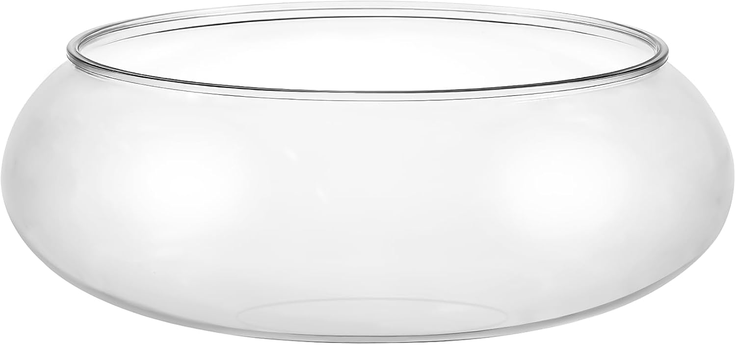 NUOBESTY Transparent Fish Tank Aquarium Plastic Desktop Fish Bowl for Office Home Goldfish Plants Supply