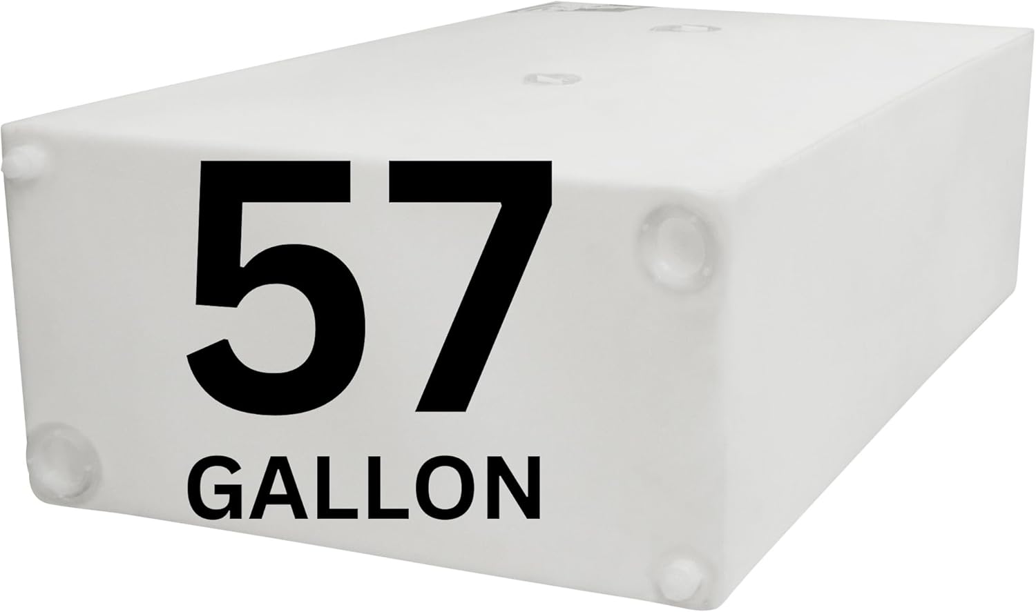 57 Gallon RV Fresh Water Tank, Potable Water Storage Tank for Drinking, Cooking, Cleaning, Showering, for Campers, Trailers, Motorhomes, RVs, Cube Shape, 43" x 25" x 13" (WT-5553)