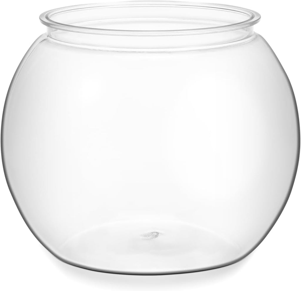 BESPORTBLE Clear Plastic Fish Bowl: Round Clear Vase Pot Transparent Goldfish Bowl Aquarium Bubble Bowl Goldfish Turtle Tank Hydroponic Planter Containers 8.66 X 6.88 Inches