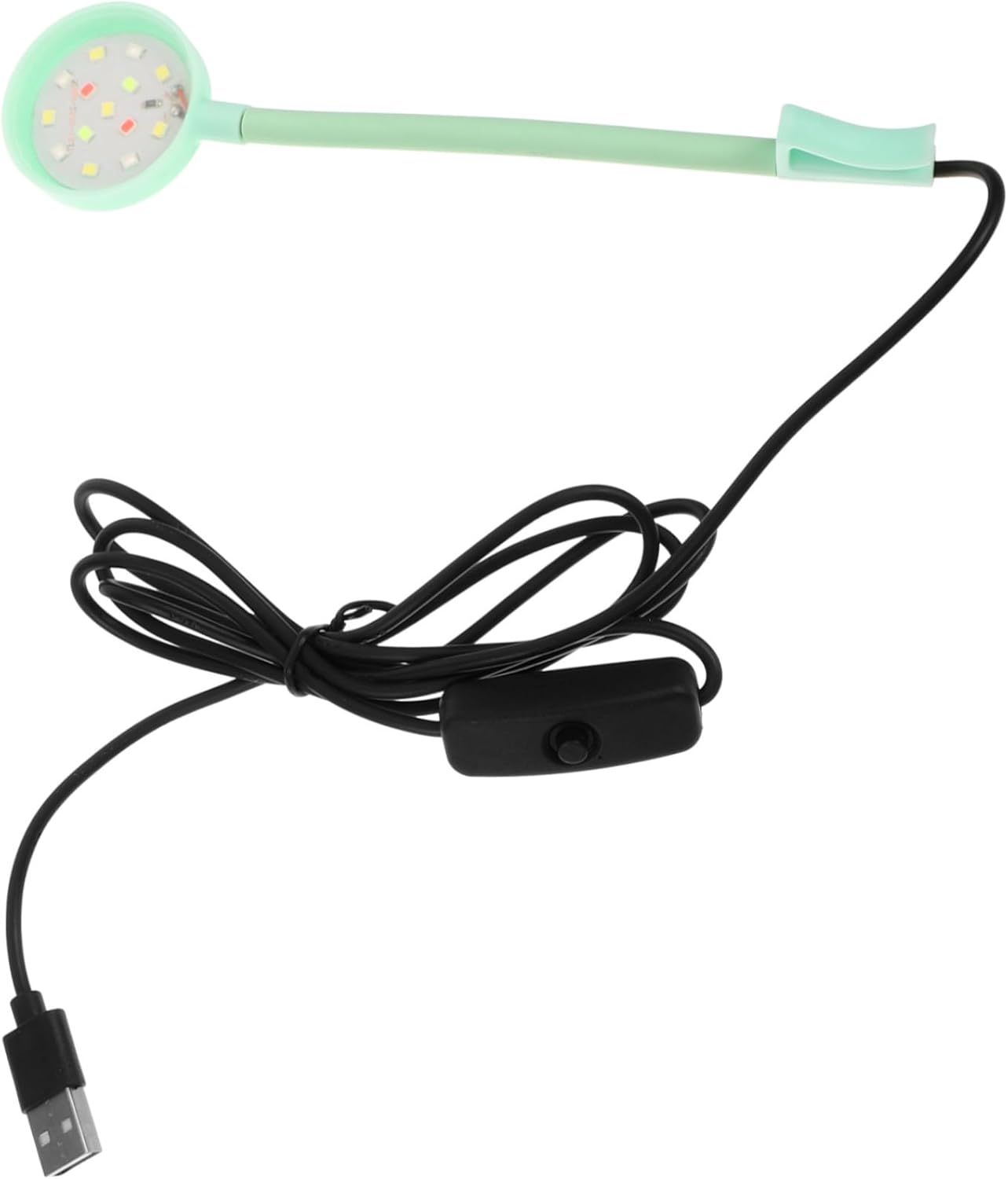 NUOBESTY Compact LED Aquarium Light Fish Tank Lamp Adjustable USB Mini Plant Fish Tank Lighting for Ornamental Aquariums with Bright Full-Range Illumination