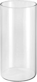 PATIKIL Clear Glass Cylinder Vase, 7.1" Tall and 3.3" Dia, 900 mL Capacity, Tabletop Flowers Vase, Floating Candle Holder, Wedding Centerpieces