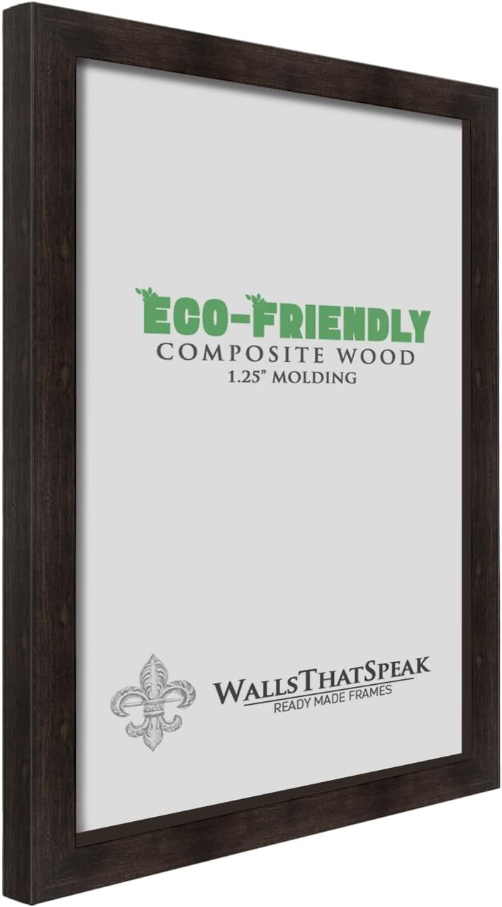 wallsthatspeak 15x21 Espresso Brown Picture Frame for Puzzles Posters Photos or Artwork