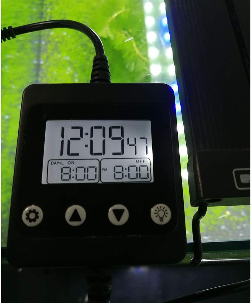 Aquarium Light Timer Fish for Light Controller and Dimmer 24 Hour Program for 5V-30V Sunset Simulation