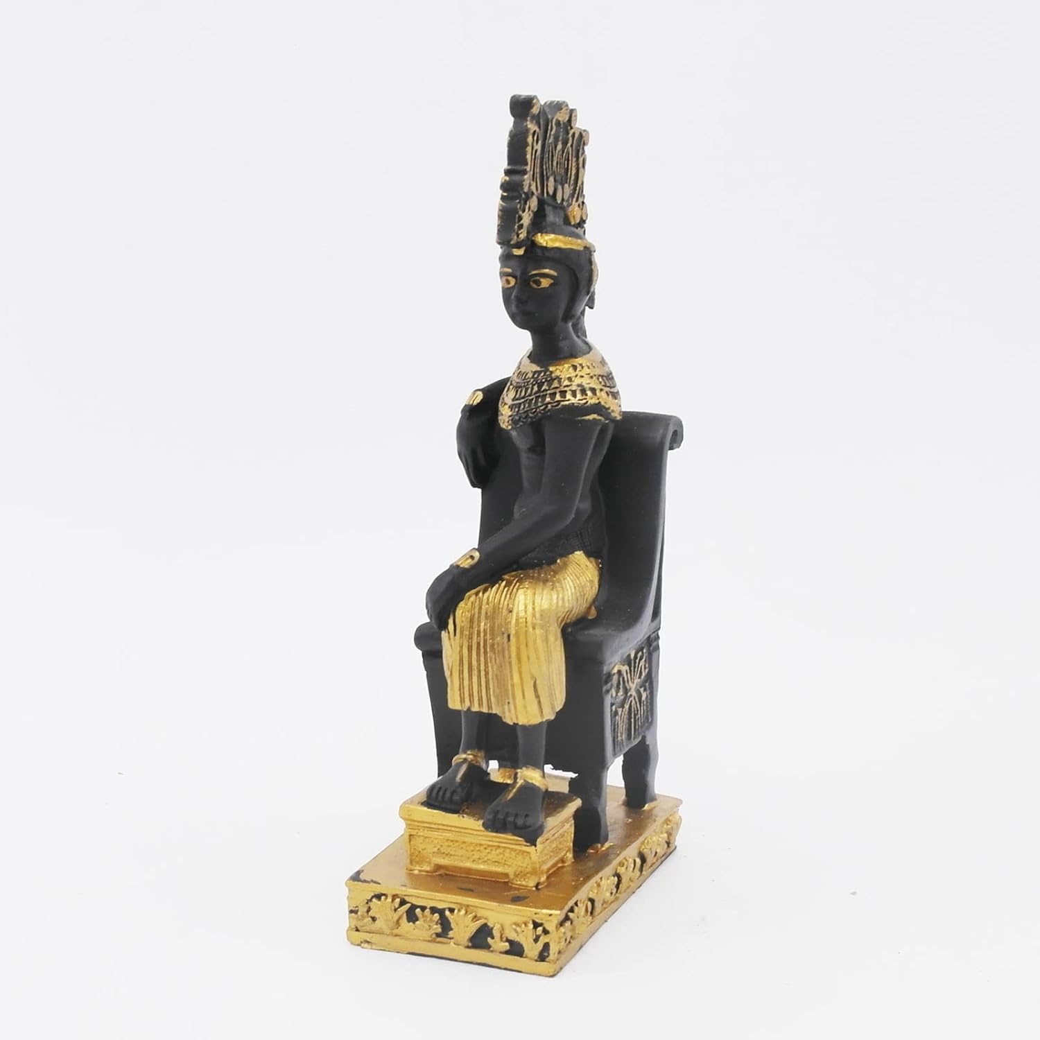 Cleopatra Ancient Egypt Aquarium Fish Tank Decorations Reptile Turtle Lizard Spider Tanks Terrarium Egyptian Sculpture Figurine Statue Décor Ornament Pet