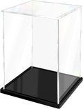 Clear Acrylic Display Case for Collectibles Assemble Doll Display Case Alternative Showcase for Lego Action Figures Model Statues Home Storage (6x6x10 inch; 15x15x25 cm)