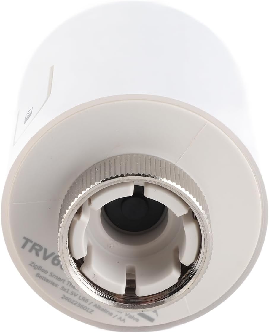 YWBL-WH Tuya Thermostatic Valve, LED Dot Display TRV Controller Wireless Mobile App Control with Weekly Schedule 4 Periods, for Home Heating Temperature Control (WiFi)