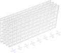 uxcell 4Pcs Aquarium Fish Tank Divider, 12x6 Inch Plastic Egg Crate Light Diffuser Grid Filter Bottom Partition Separator with Sucker Clips and Suction Cups for Aquarium, White