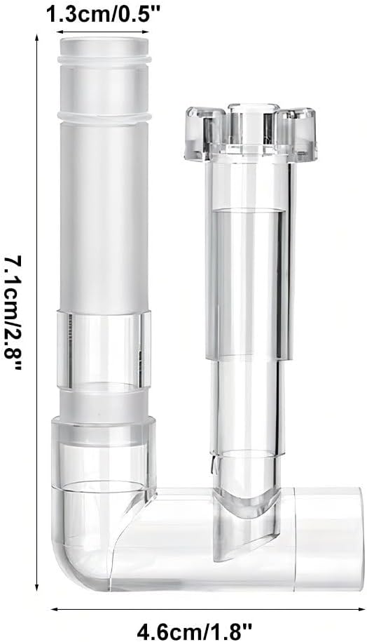 MiOYOOW Aquarium Surface Skimmer, Hanging Aquarium Oil Film Remover, Fish Tank Pipe Inflow/Outflow Filter Accessory for Aquarium Fish Plant Tank