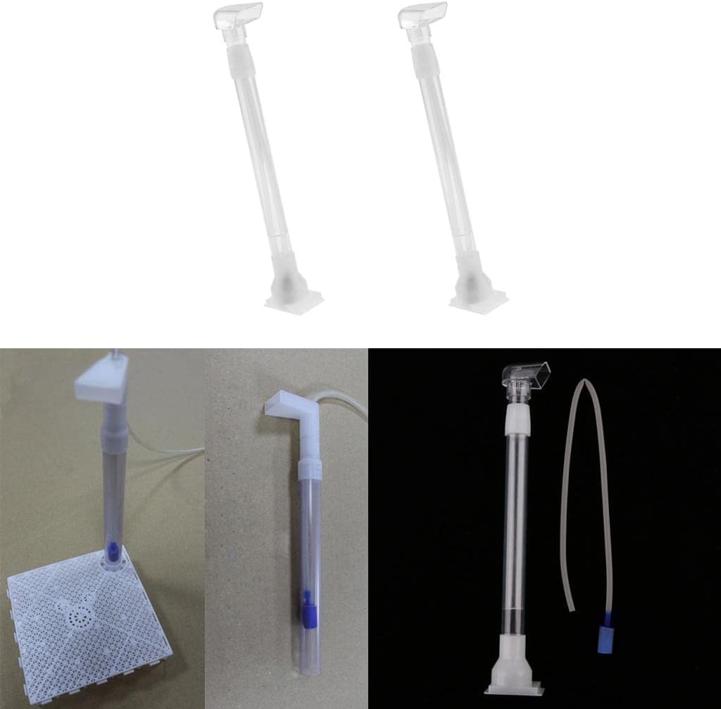 homozy 2 Pcs Undergravel Filter – Aquarium Filter Plate System Fish Tank Pond Water Tube
