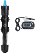 AQUANEAT Aquarium Heater, 25W Fish Tank Heater, Adjustable Submersible Water Thermostat with Digital Thermometer