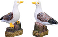 2 Pcs Miniature Seagull Stand Stump Fairy Garden Accessories, Sea Bird Mini Figurine for Fairy Garden Decor, Micro Landscape Decoration, Terrarium Decoration, Desk Decor, Plant House