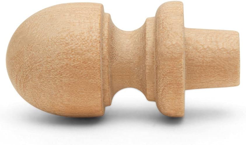 Small Wood Finials, 1-1/2 inch Wooden Finials for Crafting, DIY Décor, and Wooden Finial Crafts, Pack of 25, by Woodpeckers