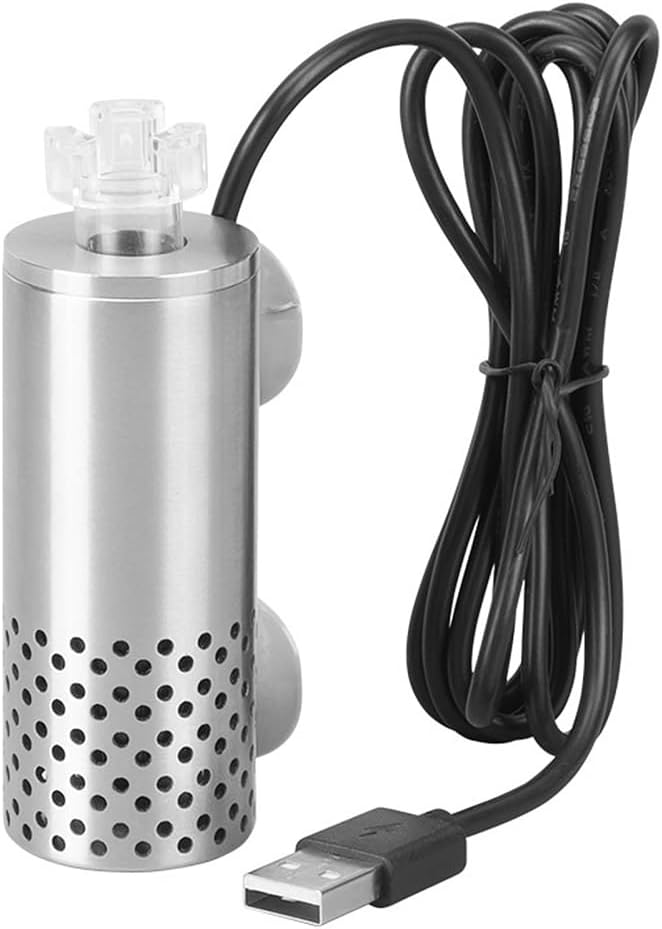 MiOYOOW Mini Aquarium Surface Skimmer, Suction Cup Auto Fish Tank Removal Tool Compact Internal Tank Strainer for Remove Film and Oil from Water