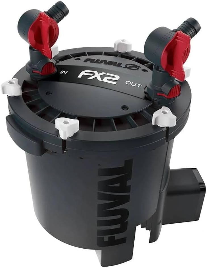 Fluval FX2 High Performance Canister Aquarium Filter - Multi-Stage Filtration, Built-in Powered Water Change System, and Basket-in-Basket Tray Design