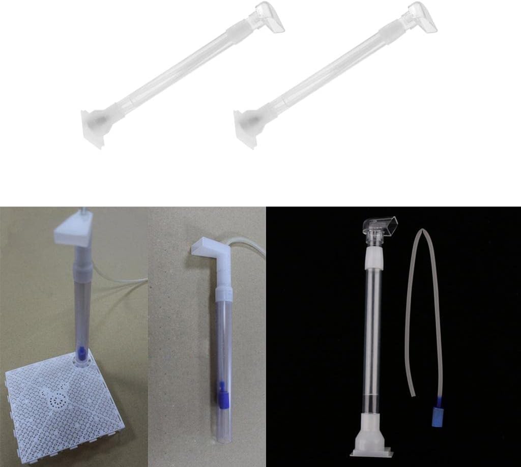 homozy 2 Pcs Undergravel Filter – Aquarium Filter Plate System Fish Tank Pond Water Tube
