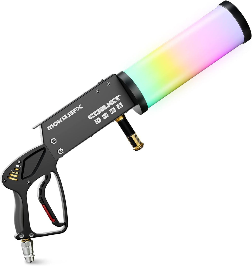 MOKA SFX LED Co2 Jet Machine Handheld Effect for Nightclub Wedding Party Dj Halloween Stage Concert Live Party Special Effect