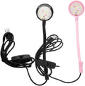 TEHAUX 2pcs Clip Aquarium LED Light Compact Fish Tank Lamp with Rotation USB Mini LED Light for Freshwater Tanks