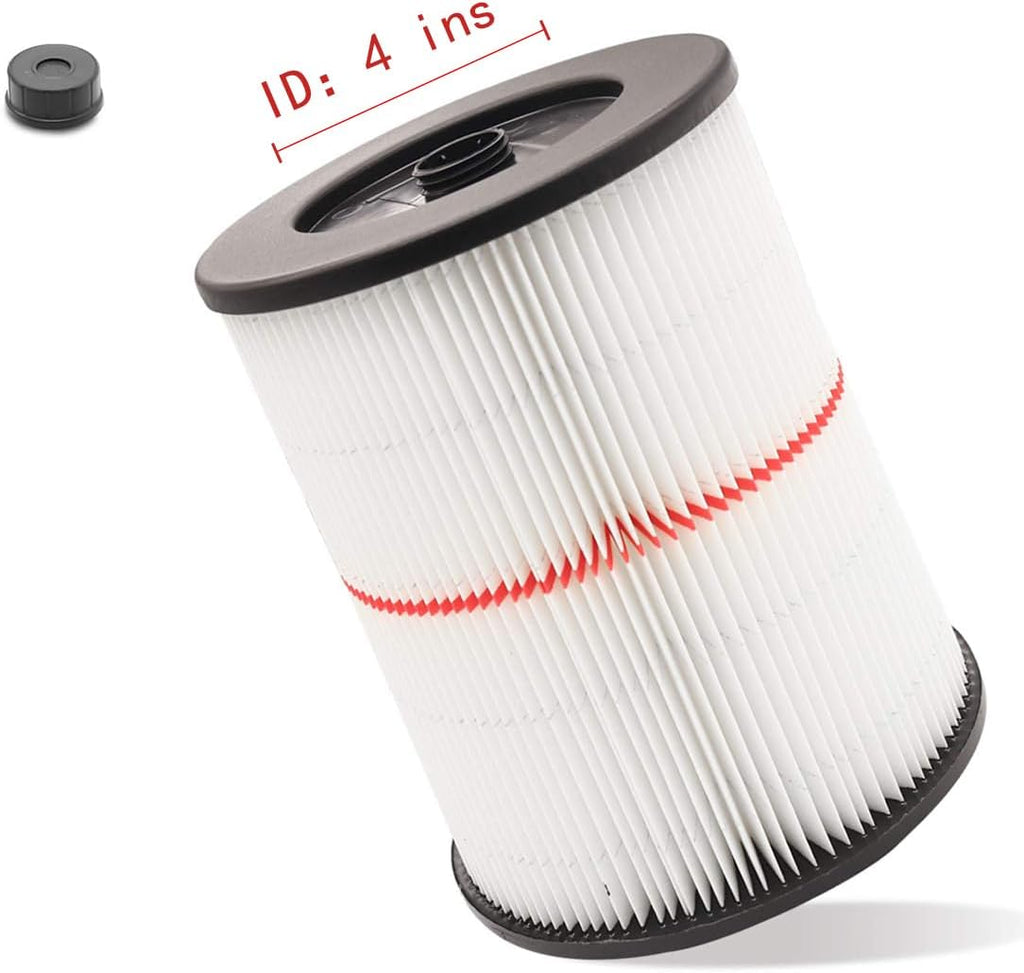 17816 Filter for Craftsman Shop Vac Air Filter, Replacement for Craftsman Wet Dry Vac Filter for Craftsman 9-17816 Vacuum Filter 5 6 8 12 16 Gallon and Larger Vacuum Cleaner 2 Pack