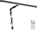 Picture Lights for Paintings Plug in, 16" 4W Adjustable LED Picture Light Art Light with Timer, Remote Control Gallery Painting Wall Light for Picture Display Frame Dartboard Art Work (Black)