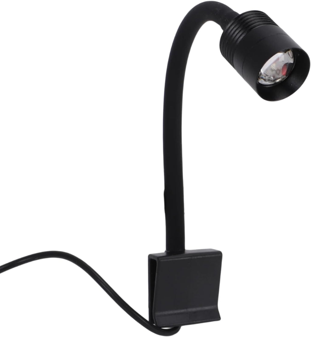 Zerodis LED Aquarium Light Aquarium Lights for Open Fish 3 Color Lighting Adjustable Indoor LED Mini Clamp/Holder Lamp IP65 Waterproofing 360° Rotatable Clamp Arm Lamp