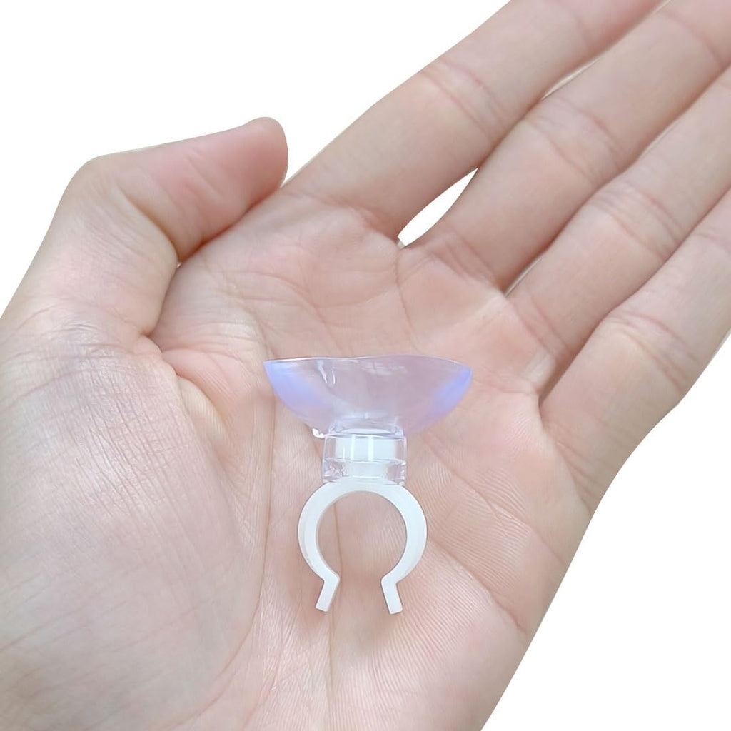 uxcell Aquarium Suction Cup Clips Airline Tube Holders Clamps for Fish Tank Clear 13mm 6Pcs