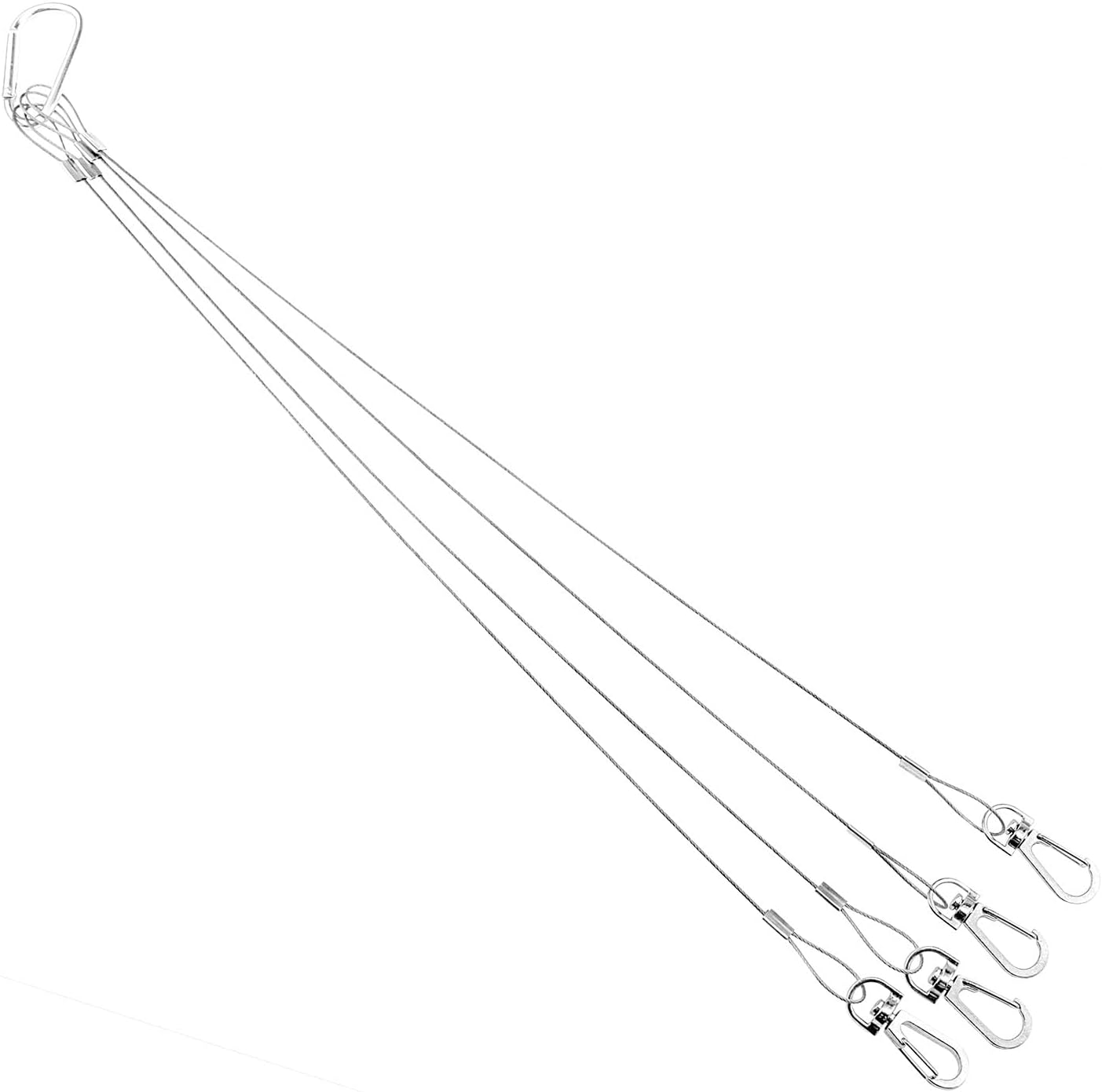 304 Stainless Steel Plant Hanger 35.5 cm Adjustable Steel Wire for LED Plant Growth Lamps Aquarium Fish Tank Lamps Indoor Plant Suspension Racks (Heavy-Duty Lamp Racks) 1PCS