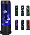 Meloki 11 inch Jellyfish Lamp, LED Jelly Fish Light Lamp, Color Changing Jellyfish Tank Table Lamp Decorations for Home Office Decor Great Gifts for Kids