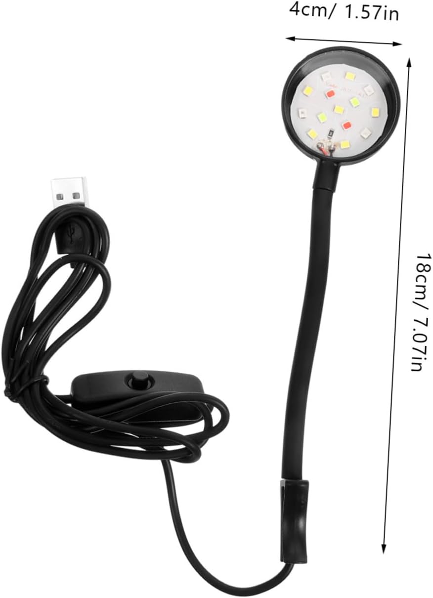 2PCS USB Fish Tank Light Compact Adjustable Aquarium LED Lamp for Small Tanks Household Aquarium Light Aquatic Plant Growth