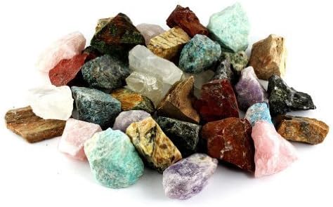 Crystal Allies 3 Pounds Bulk Rough Mixed Madagascar Reiki Crystal Healing Stones Large 1"