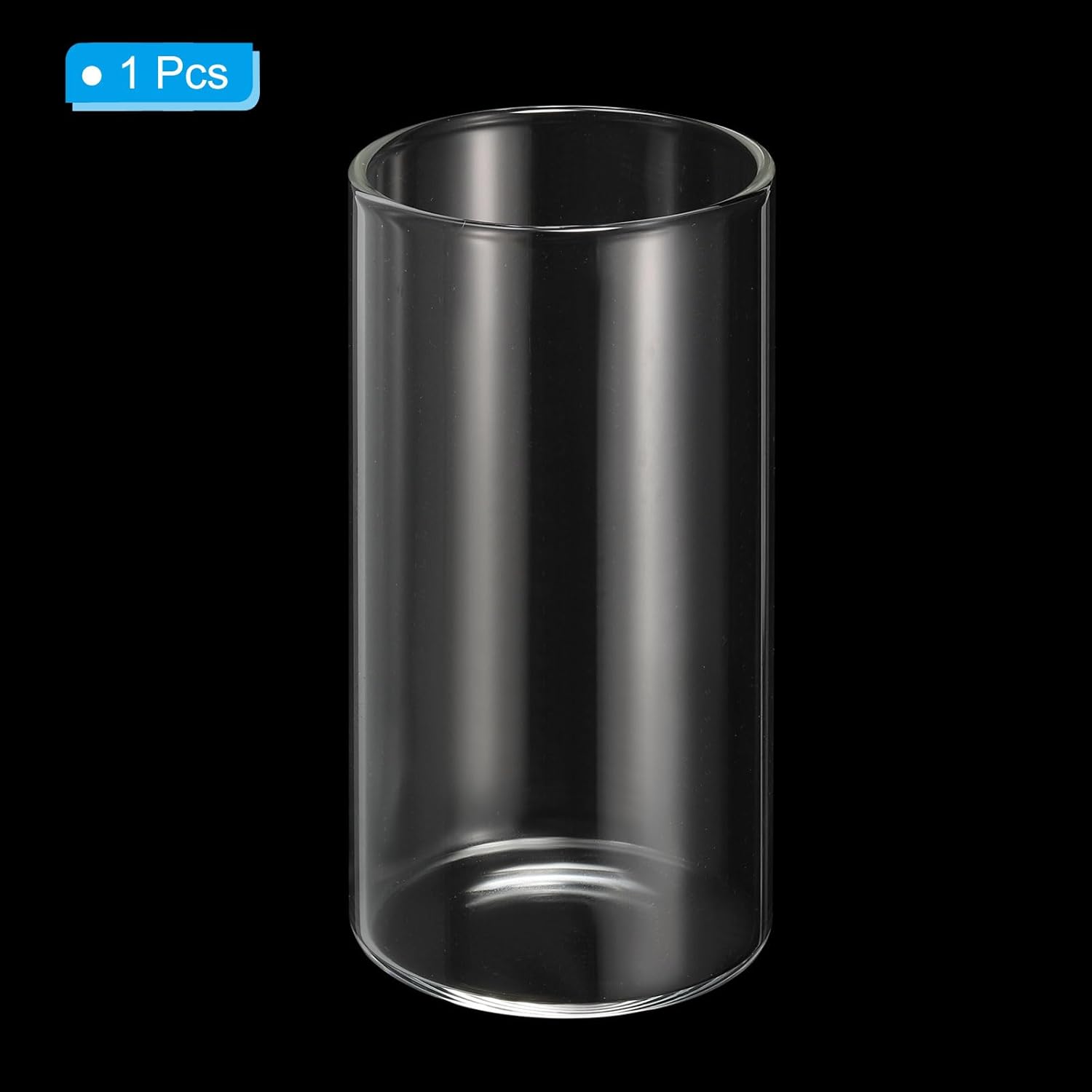 PATIKIL Clear Glass Cylinder Vase, 3.9" Tall and 2" Dia Tabletop Flowers Vase Floating Candle Holder for Home Decor Wedding Centerpieces (5oz)