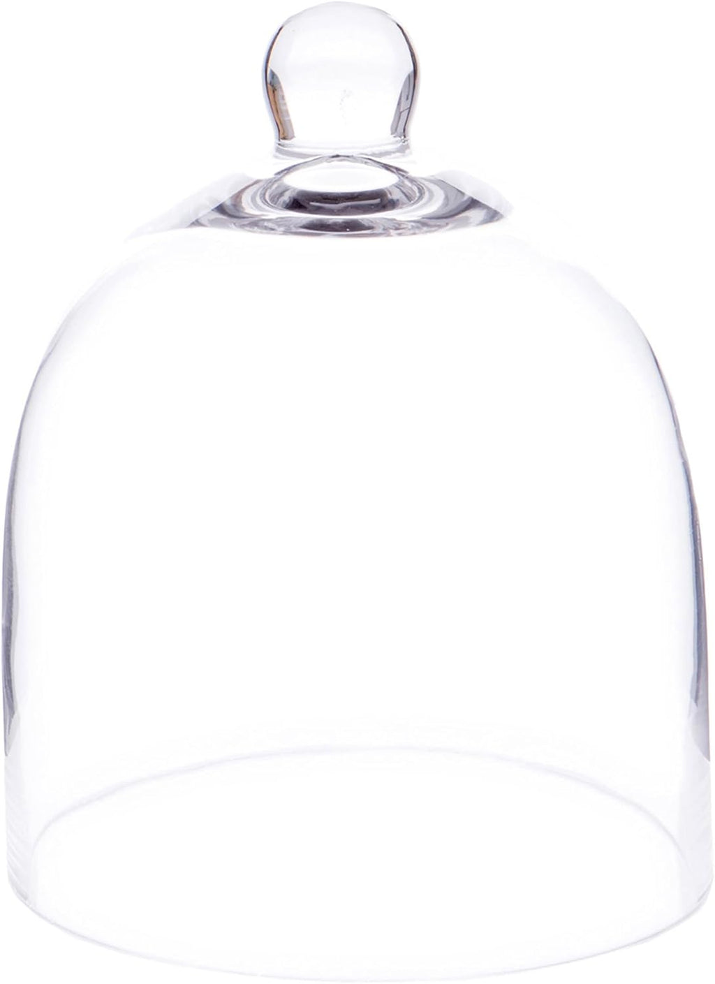 Plymor 6" x 7" Bell Jar Glass Display Dome Cloche (Small - Interior Size 5.75 inch x 5.75 inch)