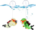 2pcs Luminous Floating Fish Decorations, Lovely Diver Fish Accessories, Suitable for All Kinds of Tanks
