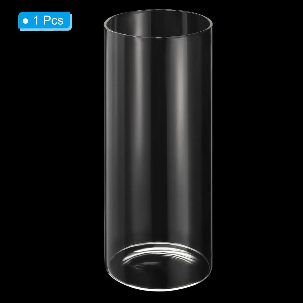 PATIKIL Clear Glass Cylinder Vase, 7.9" Tall and 3.1" Dia Tabletop Flowers Vase Floating Candle Holder Vase for Home Decor Wedding Centerpieces(28.7oz)